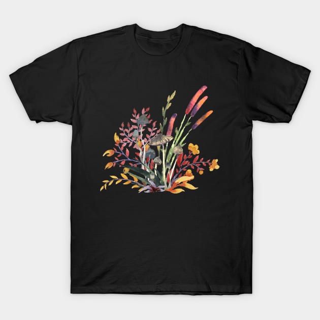 Mushrooms #004 T-Shirt by Olga Berlet